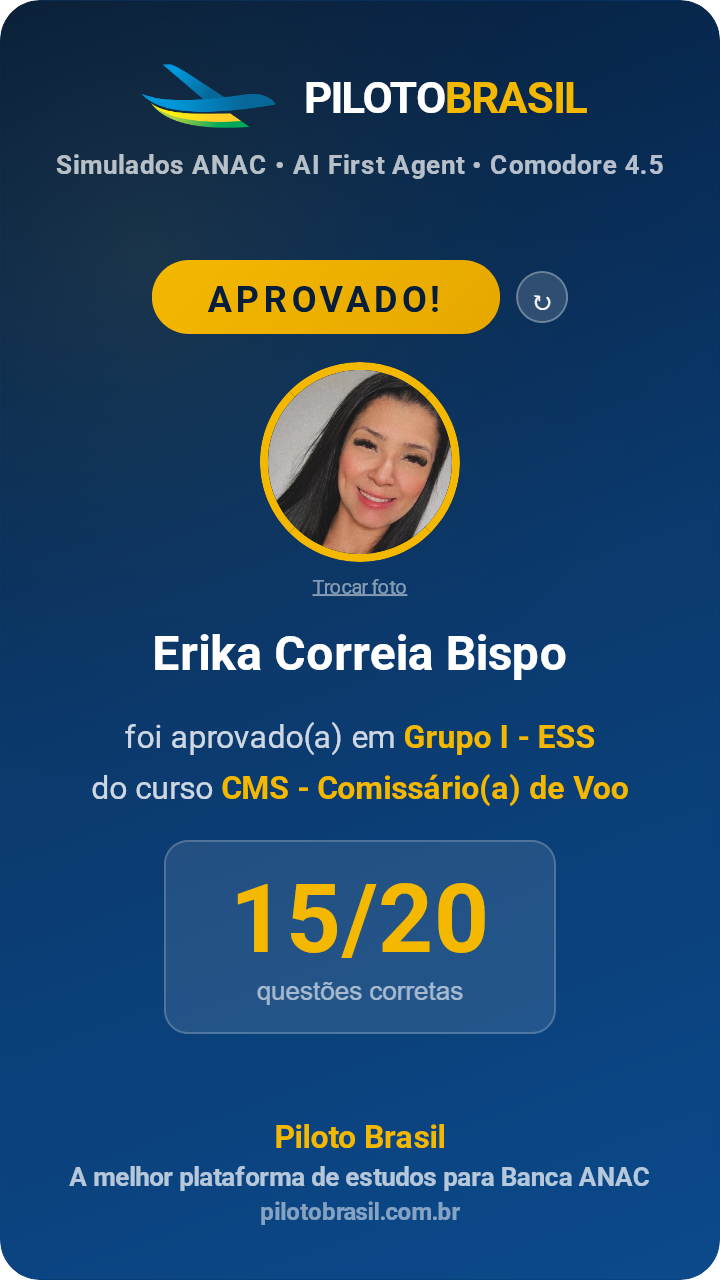 Erika Correia Bispo aprovado