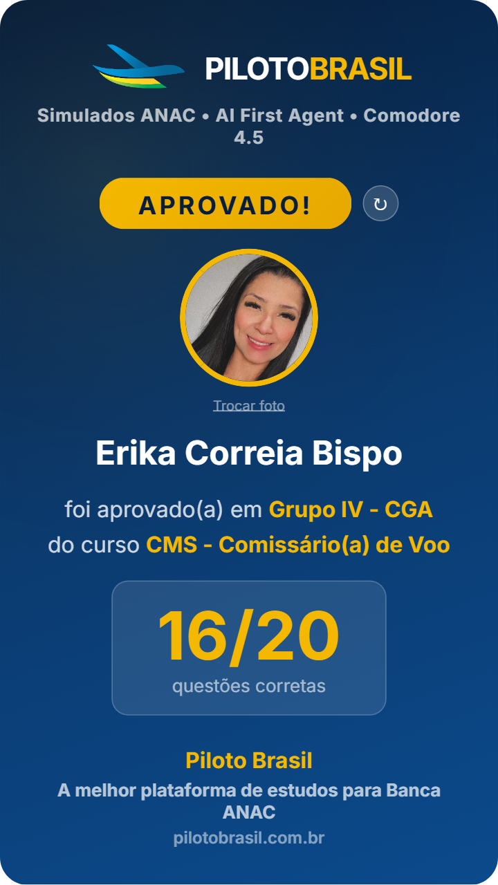 Erika Correia Bispo aprovado
