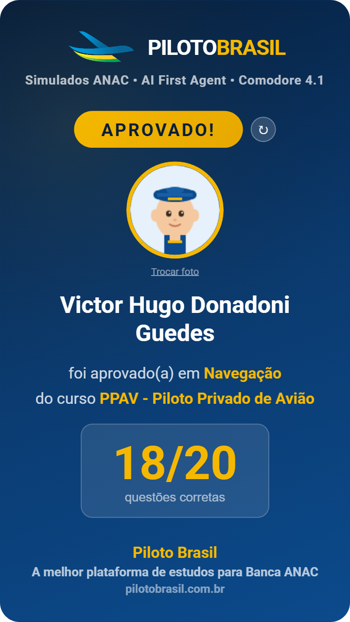 Victor Hugo Donadoni Guedes aprovado