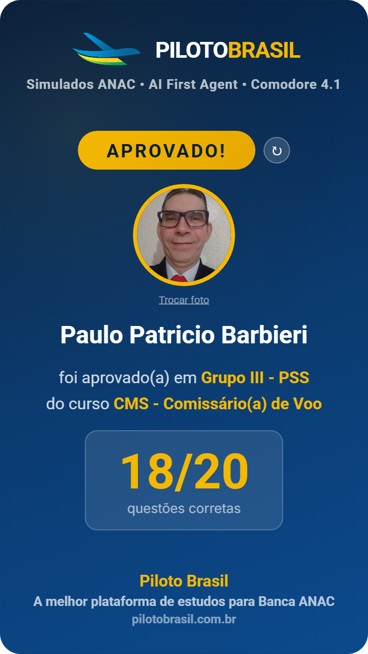 Paulo Patricio Barbieri aprovado