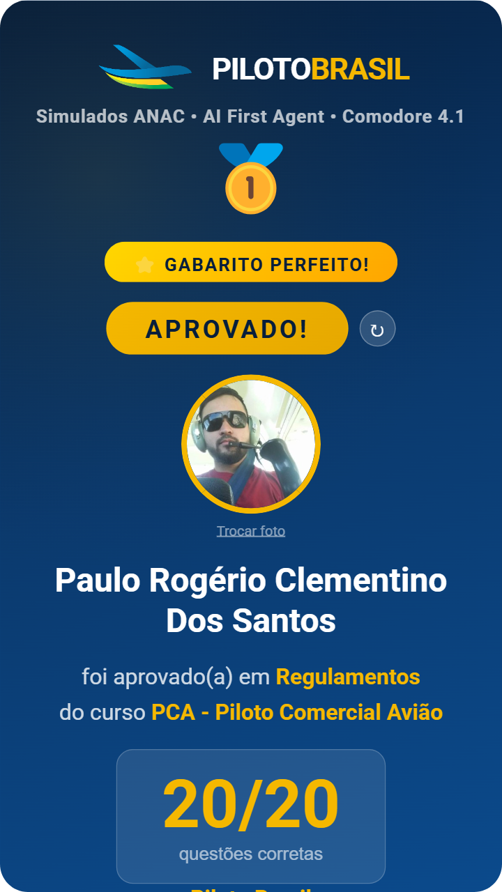 Paulo Rogério Clementino Dos Santos aprovado