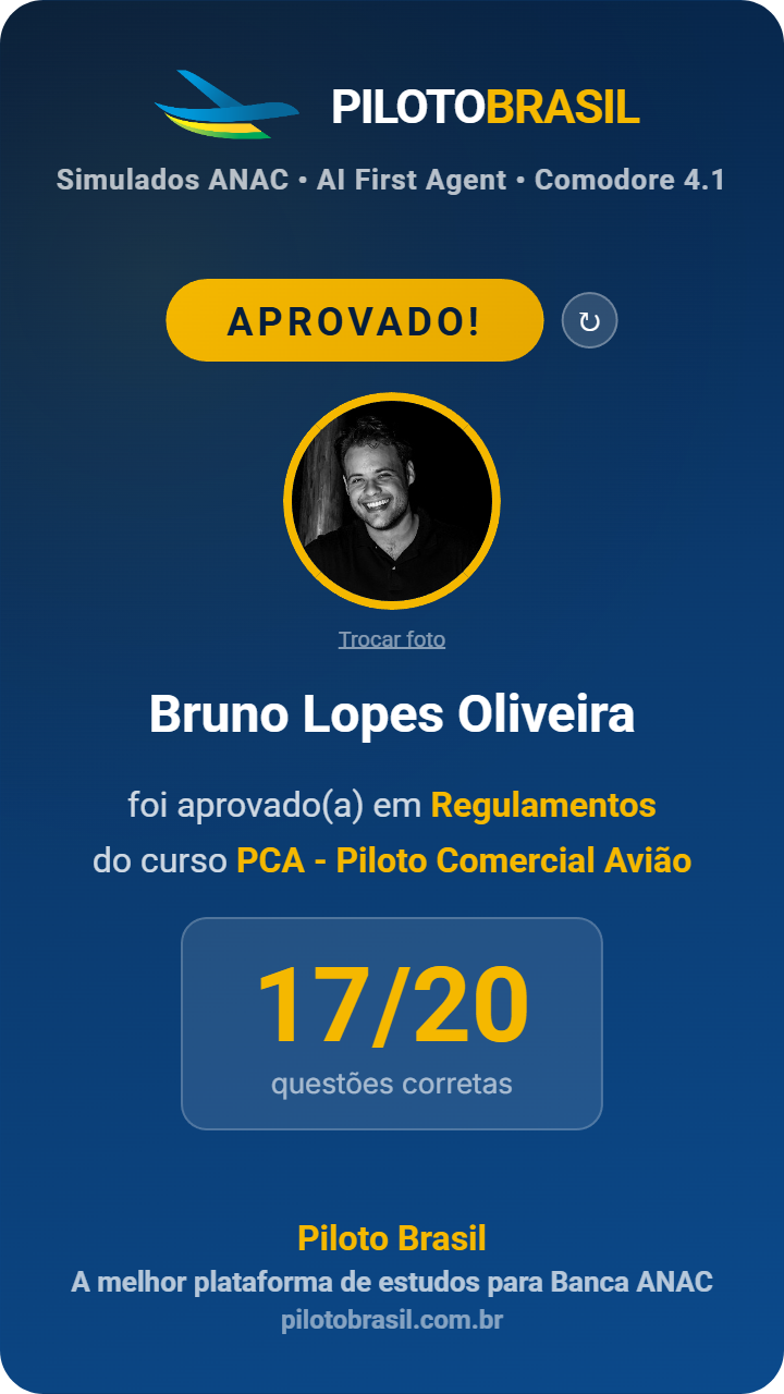 Bruno Lopes Oliveira aprovado