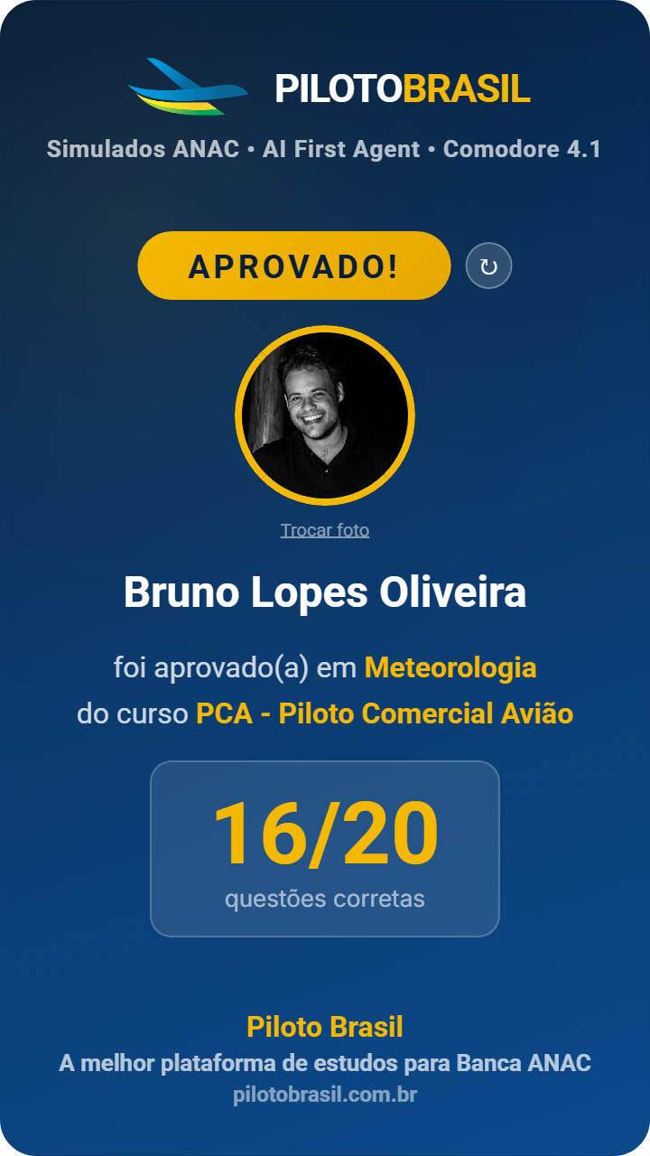Bruno Lopes Oliveira aprovado