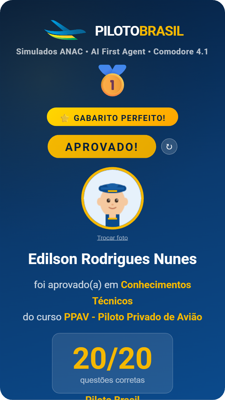 Edilson Rodrigues Nunes aprovado