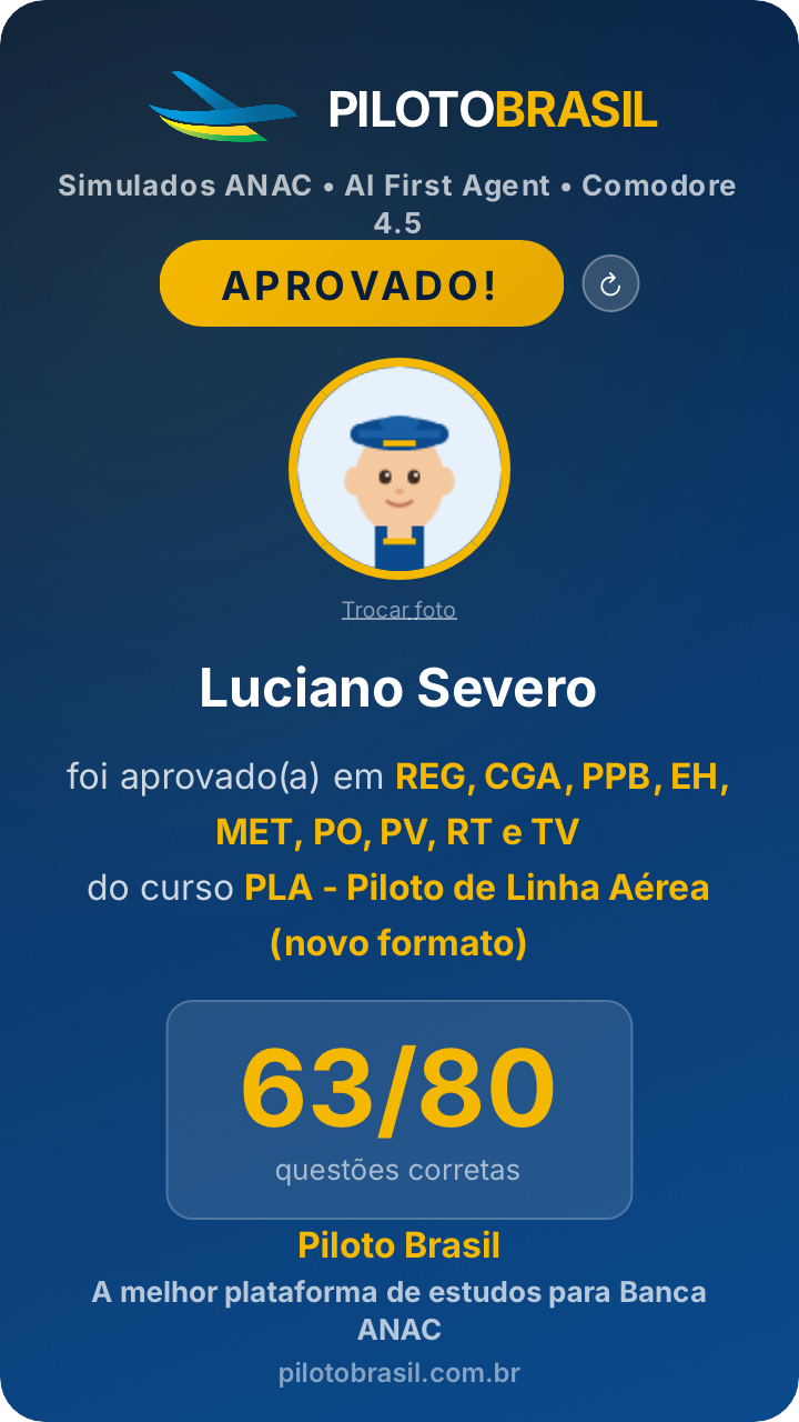 Luciano Severo aprovado