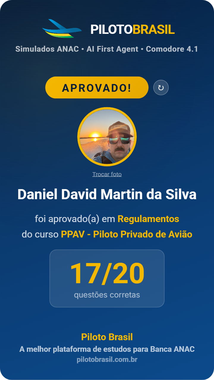 Daniel David Martin da Silva aprovado