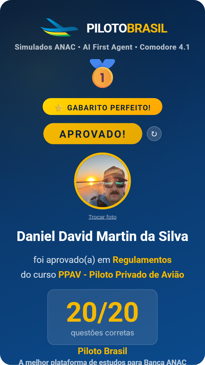 Daniel David Martin da Silva aprovado