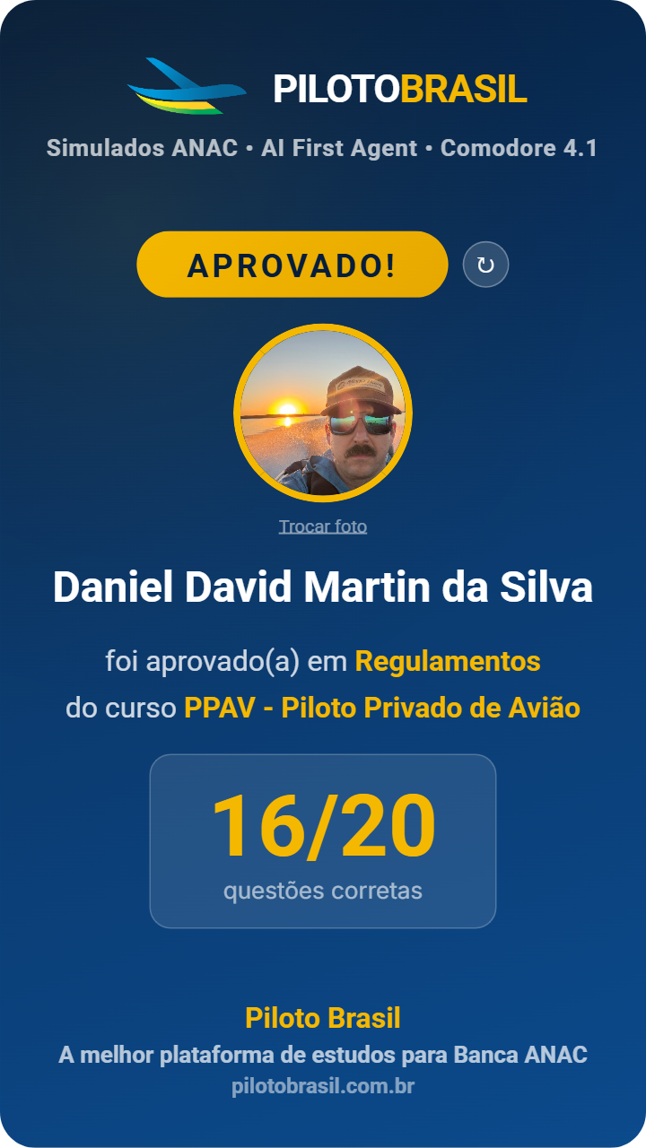 Daniel David Martin da Silva aprovado