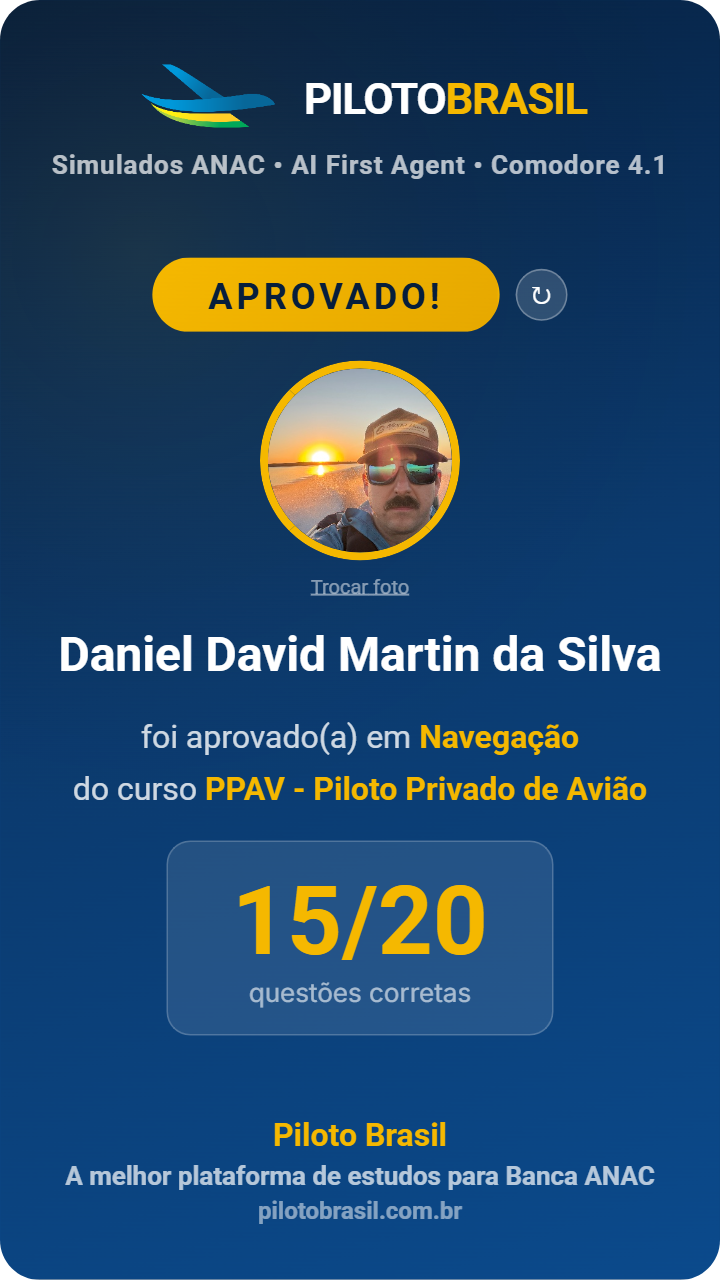 Daniel David Martin da Silva aprovado
