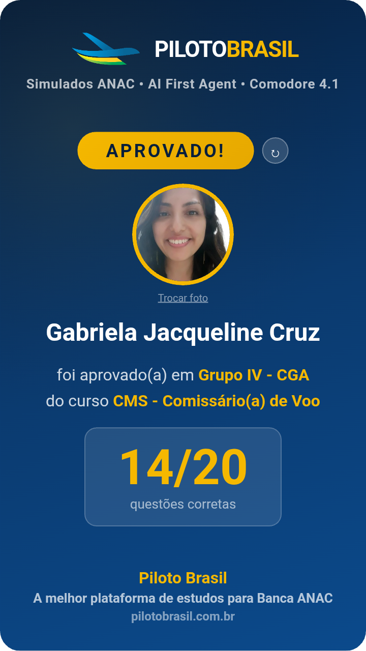 Gabriela Jacqueline Cruz aprovado
