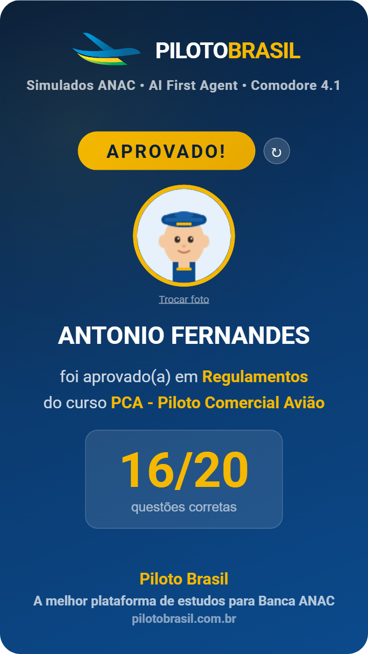 ANTONIO FERNANDES aprovado