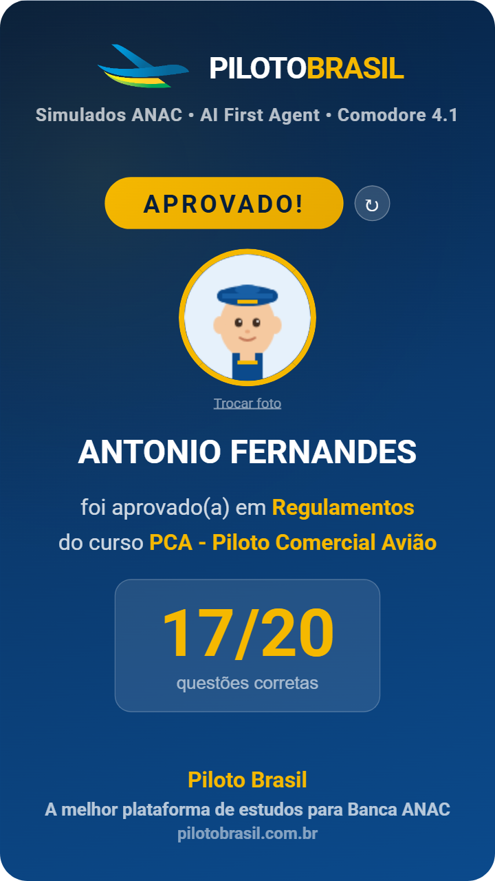 ANTONIO FERNANDES aprovado