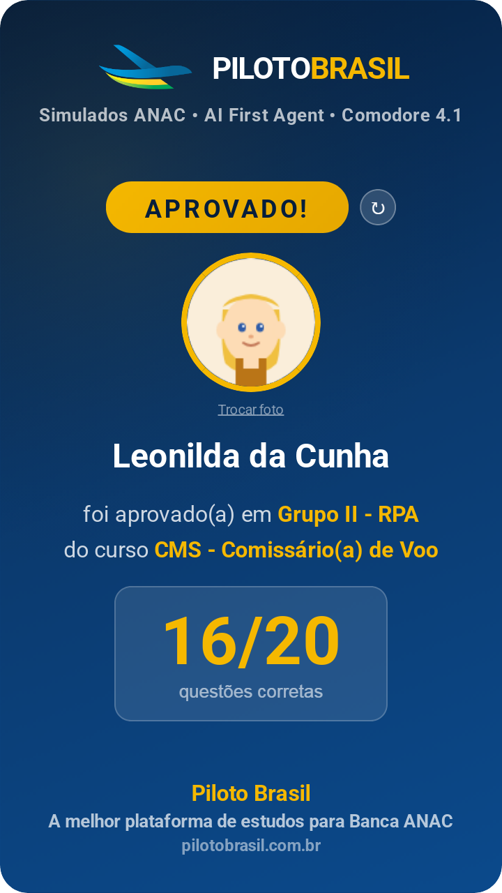 Leonilda da Cunha aprovado