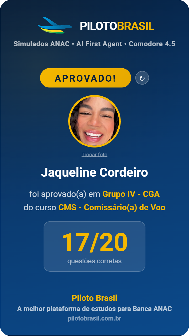 Jaqueline Cordeiro aprovado