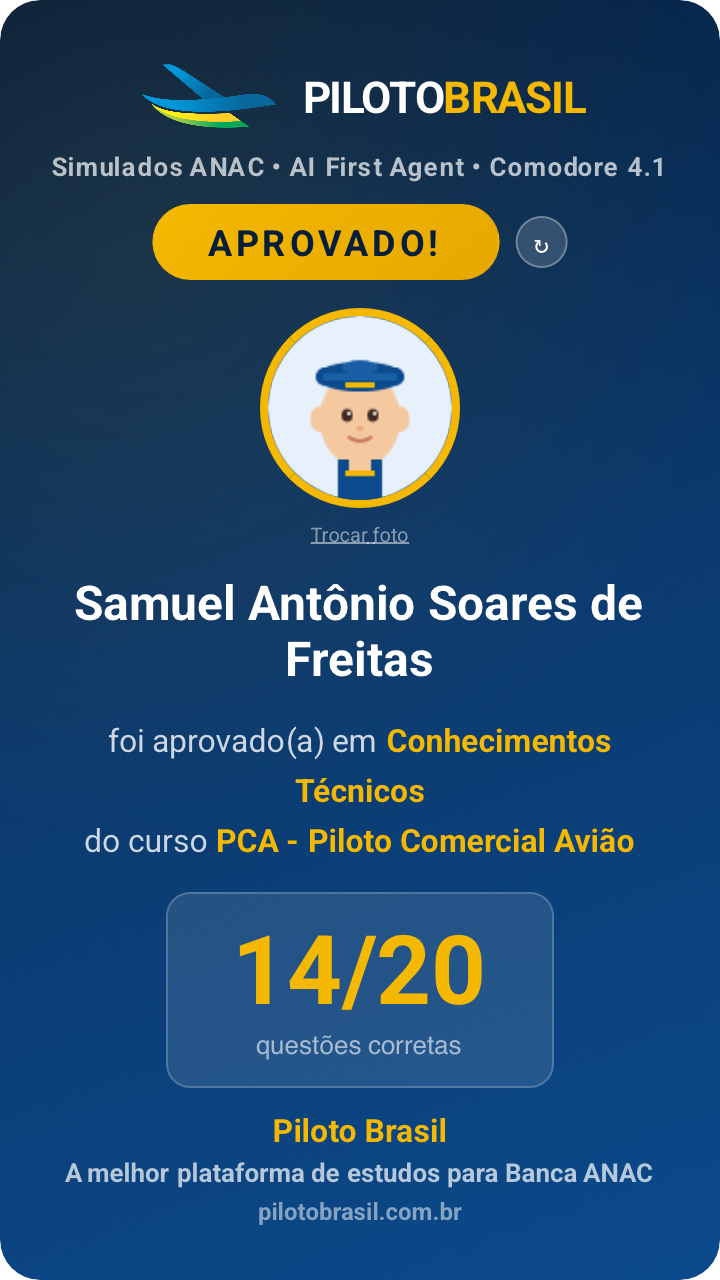 Samuel Antônio Soares de Freitas aprovado