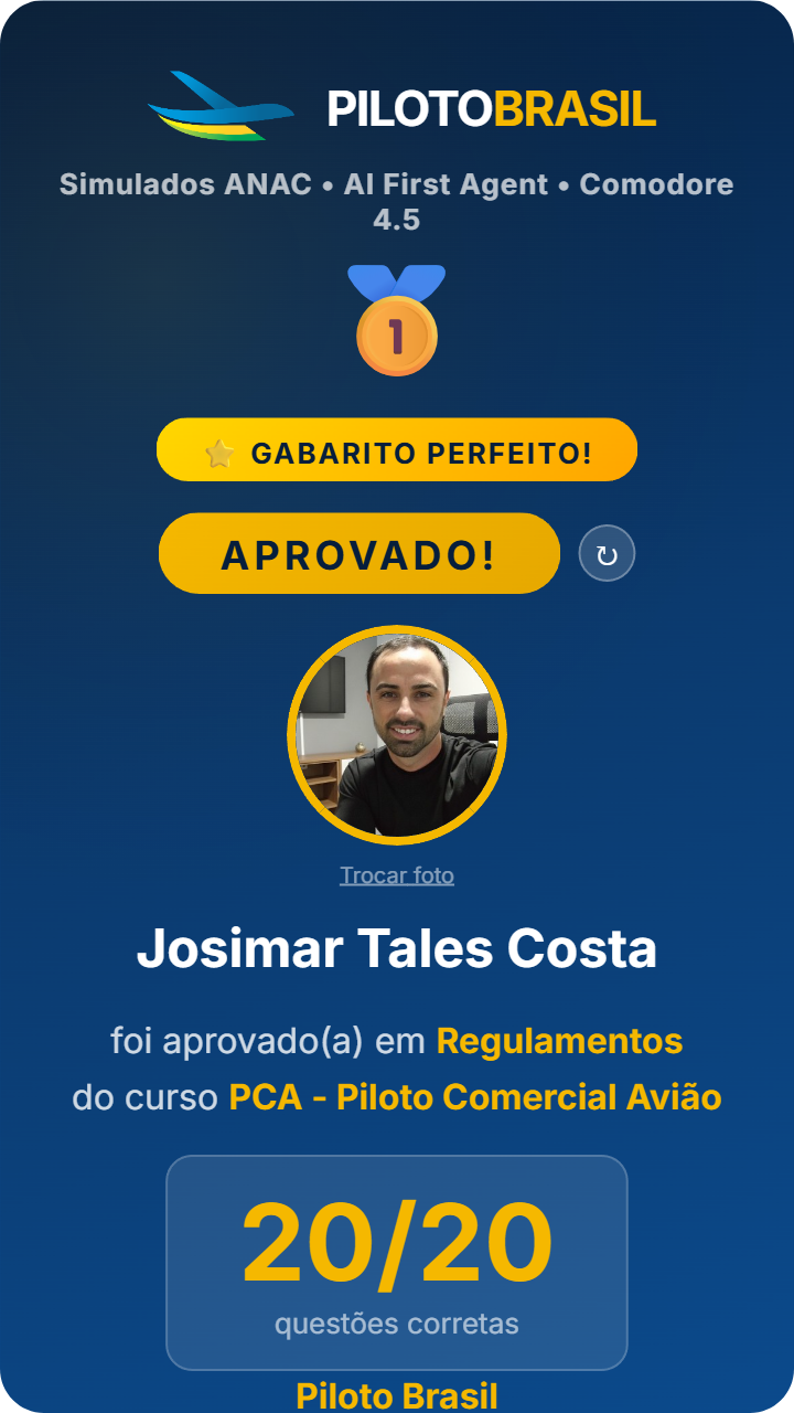Josimar Tales Costa aprovado