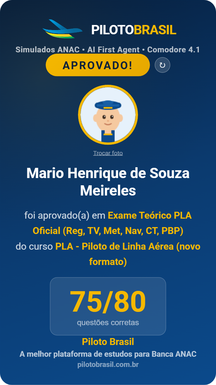 Mario Henrique de Souza Meireles aprovado