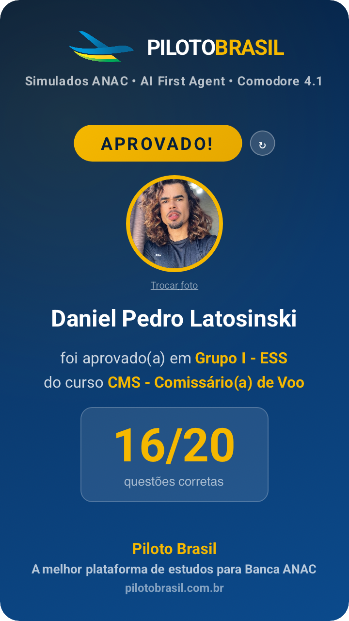Daniel Pedro Latosinski aprovado
