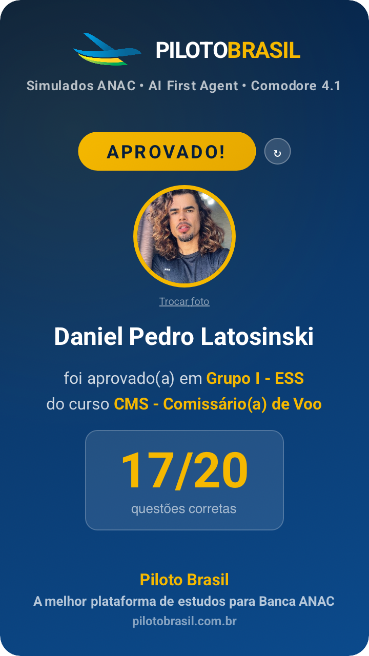 Daniel Pedro Latosinski aprovado