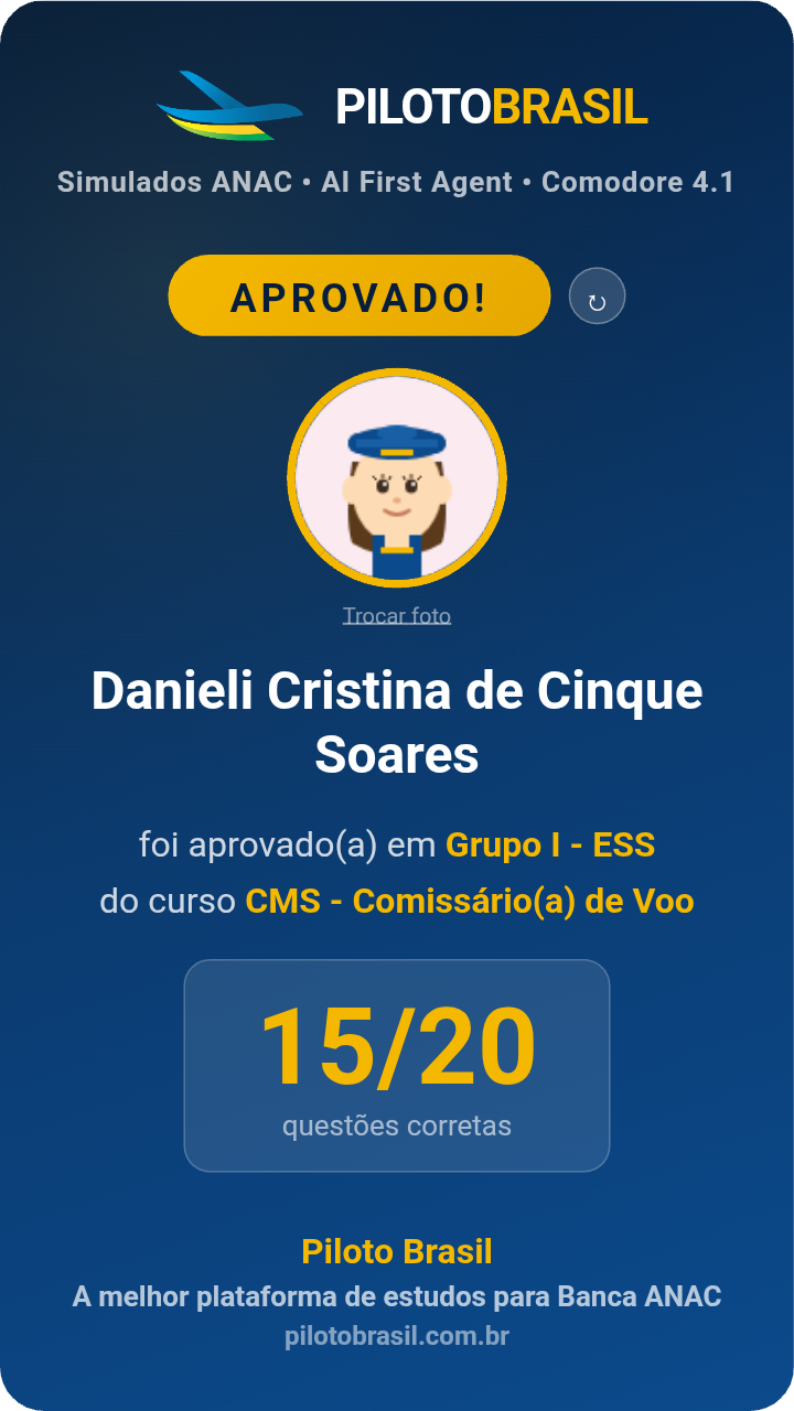 Danieli Cristina de Cinque Soares aprovado