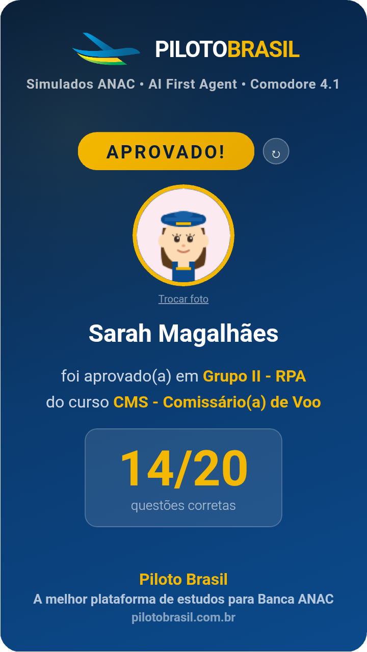 Sarah Magalhães aprovado