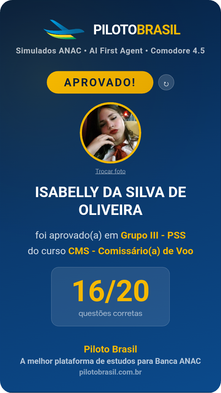 ISABELLY DA SILVA DE OLIVEIRA aprovado
