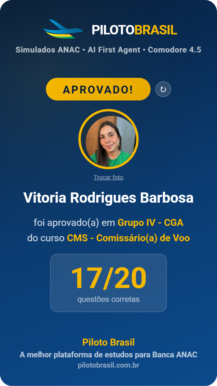 Vitoria Rodrigues Barbosa aprovado