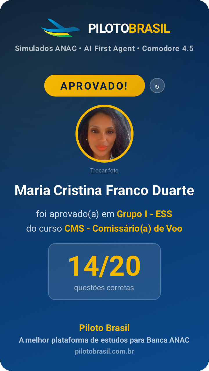 Maria Cristina Franco Duarte aprovado