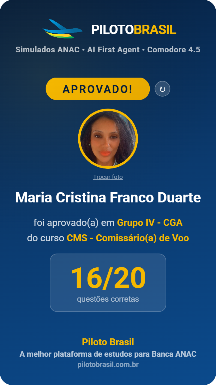 Maria Cristina Franco Duarte aprovado