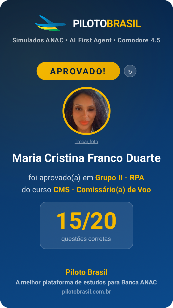 Maria Cristina Franco Duarte aprovado