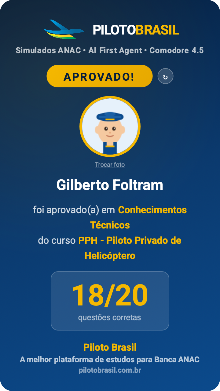 Gilberto Foltram aprovado