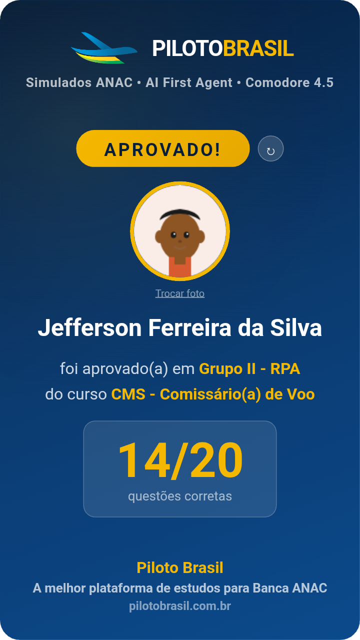 Jefferson Ferreira da Silva aprovado