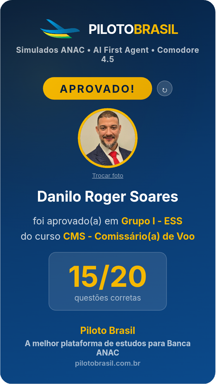 Danilo Roger Soares aprovado