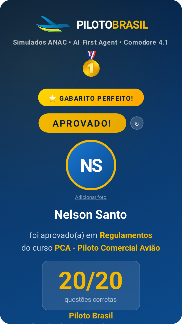 Nelson Santo aprovado