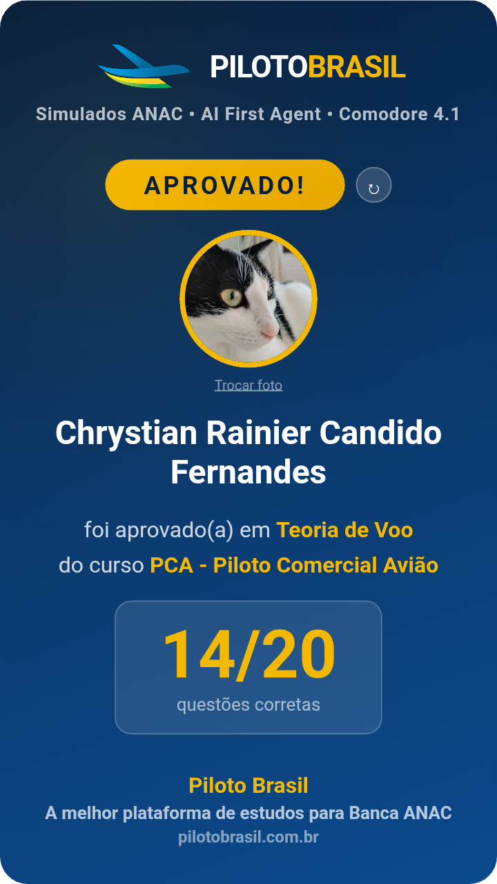 Chrystian Rainier Candido Fernandes aprovado