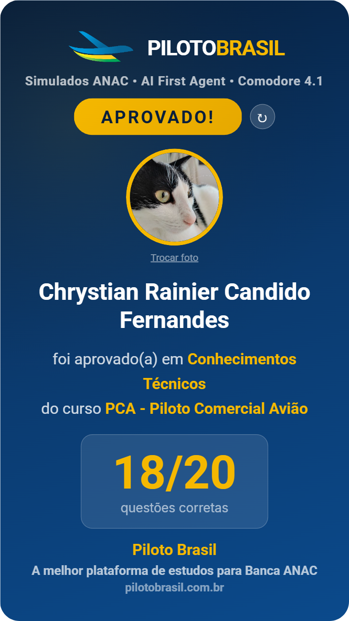 Chrystian Rainier Candido Fernandes aprovado