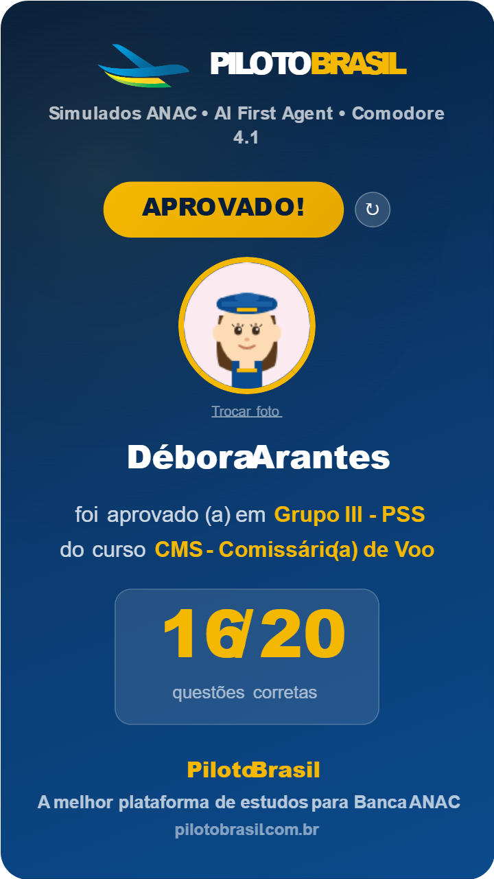 Débora Arantes aprovado