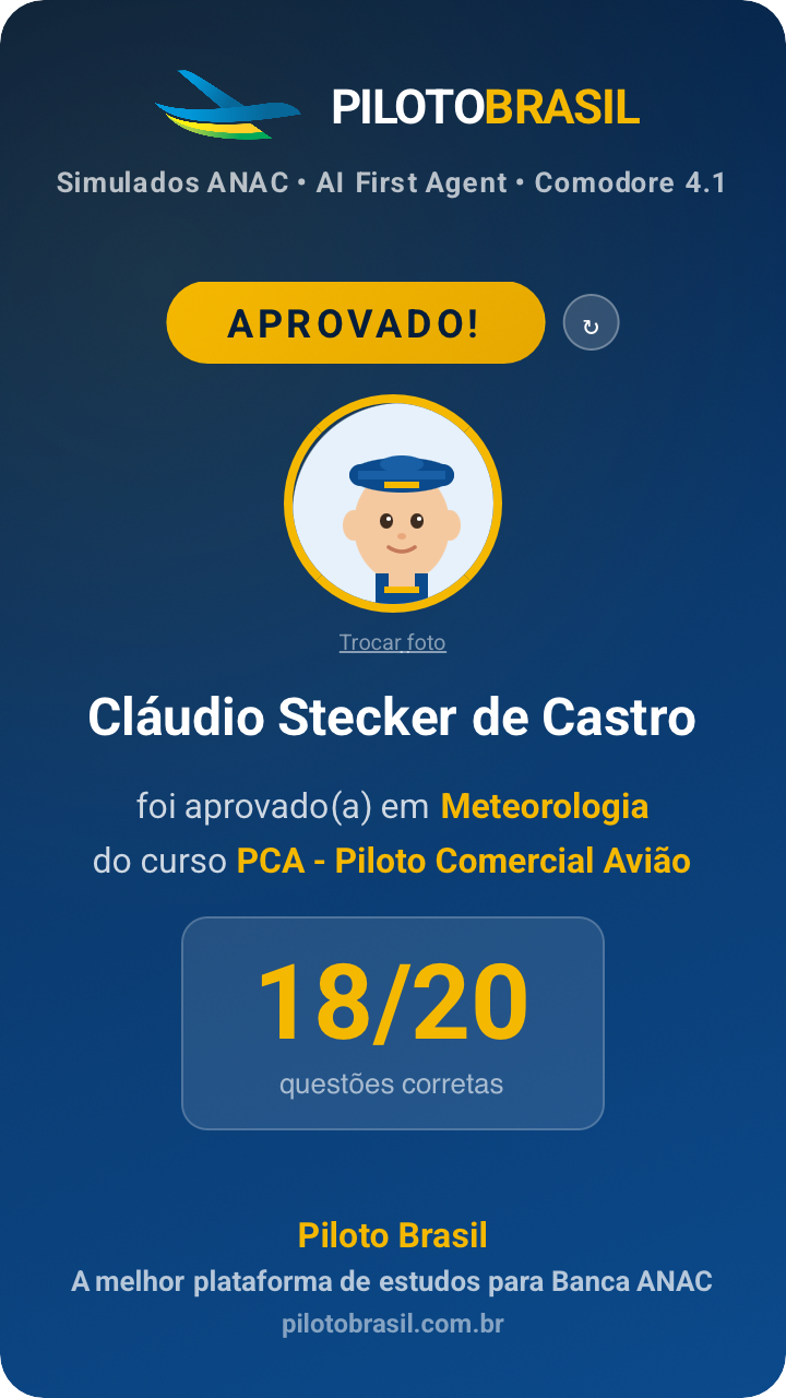 Cláudio Stecker de Castro aprovado