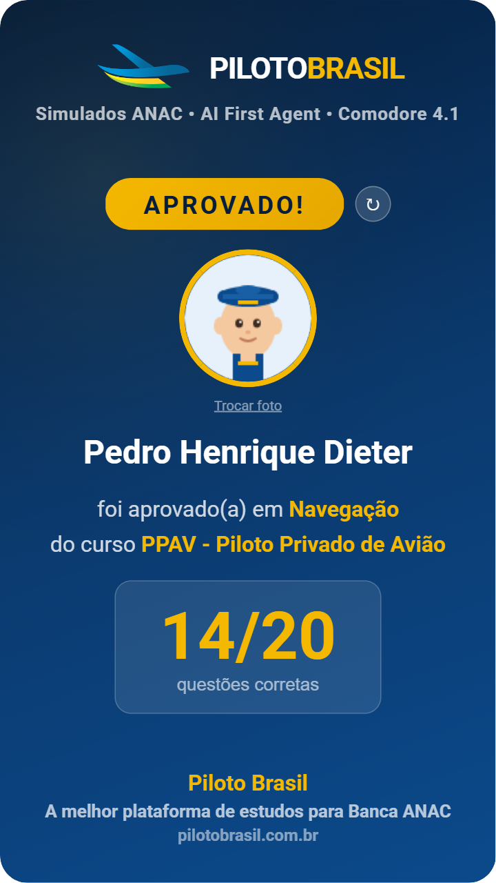 Pedro Henrique Dieter aprovado