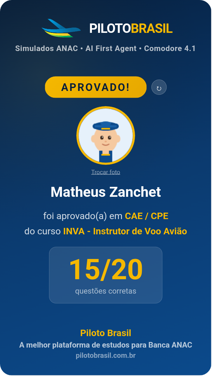 Matheus Zanchet aprovado
