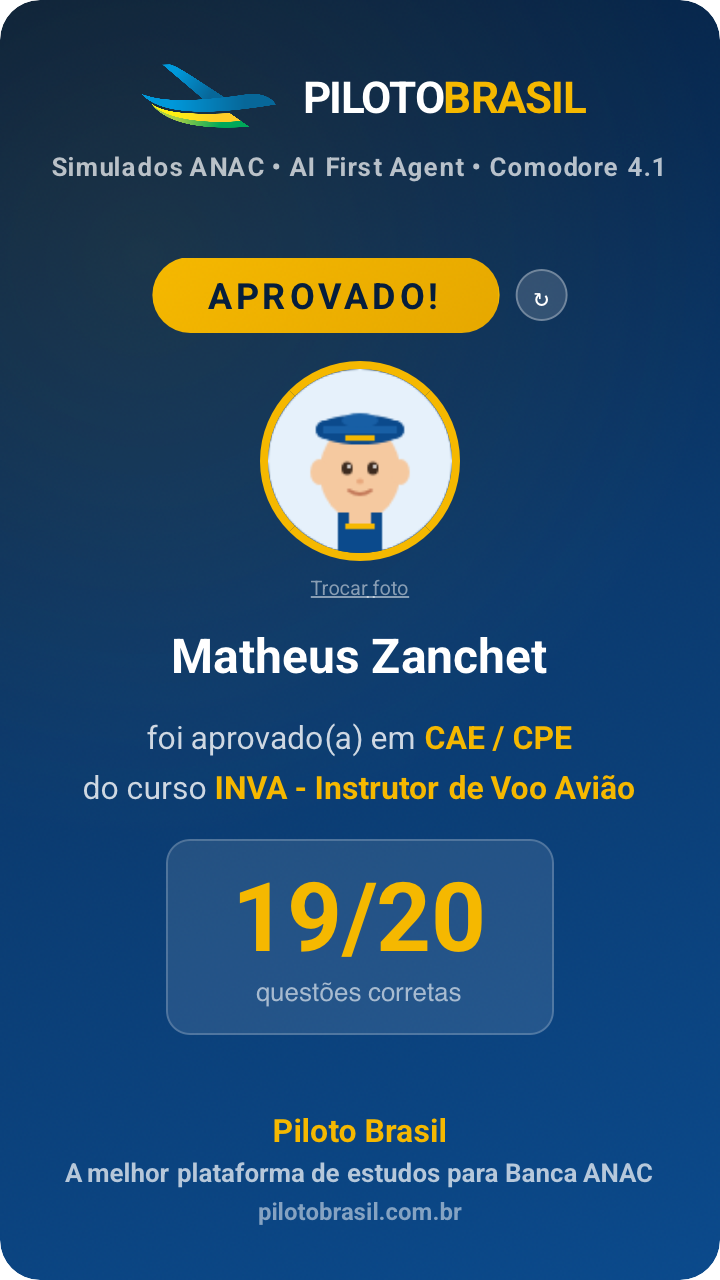 Matheus Zanchet aprovado