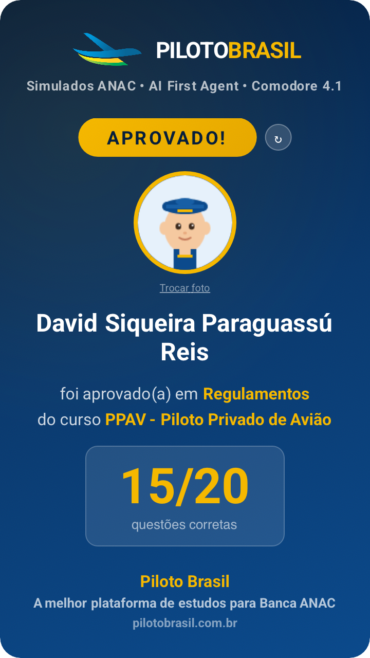 David Siqueira Paraguassú Reis aprovado