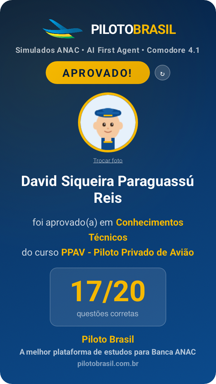 David Siqueira Paraguassú Reis aprovado
