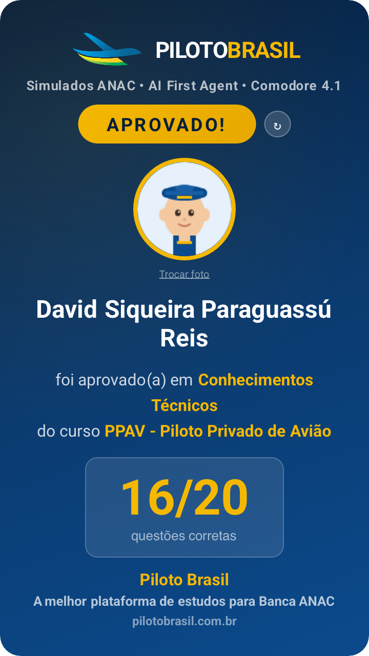 David Siqueira Paraguassú Reis aprovado