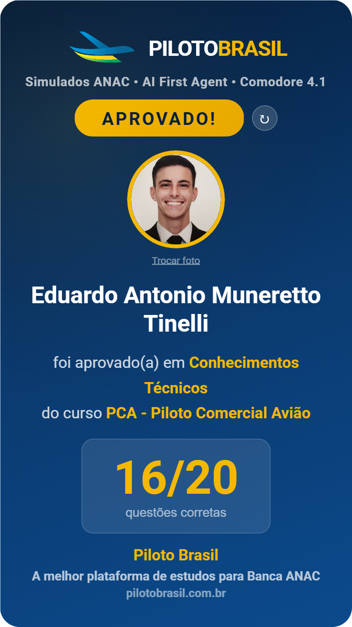 Eduardo Antonio Muneretto Tinelli aprovado