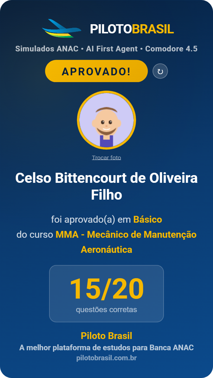 Celso Bittencourt de Oliveira Filho aprovado
