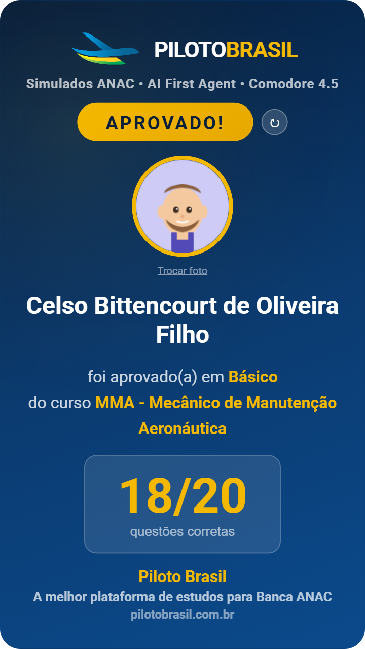 Celso Bittencourt de Oliveira Filho aprovado