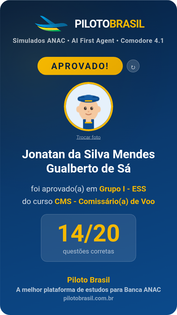 Jonatan da Silva Mendes Gualberto de Sá aprovado