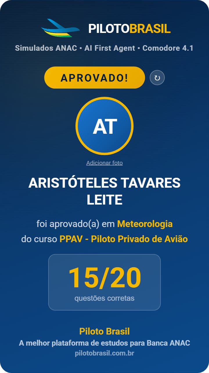 ARISTÓTELES TAVARES LEITE aprovado