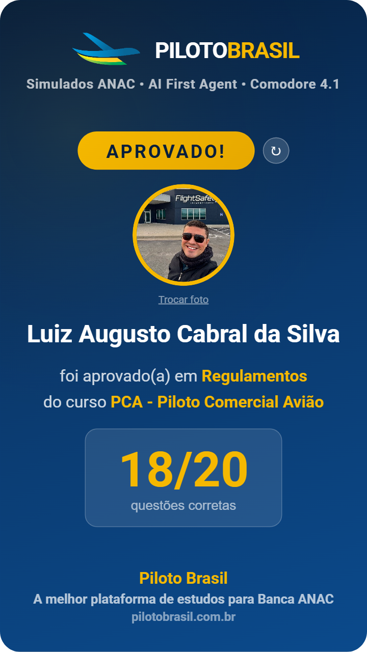 Luiz Augusto Cabral da Silva aprovado